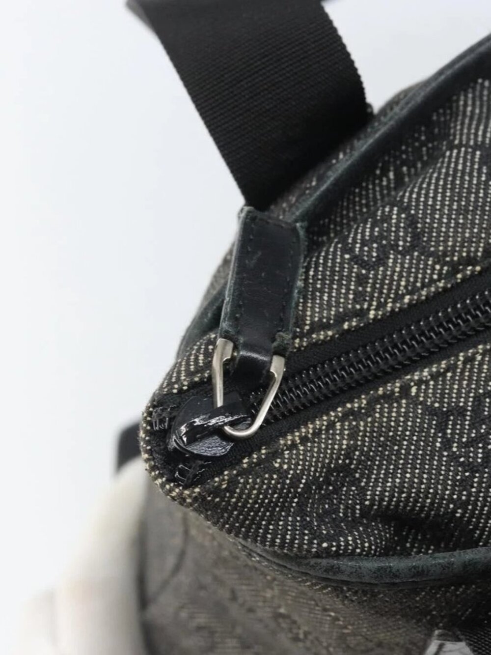 GUCCI GG Canvas Tote Bag Black Silver 28893 Auth 170369 - Picture 10 of 15